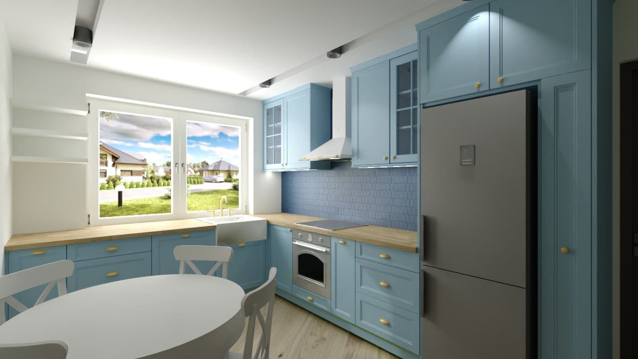 Kuchnia klasyczna — widok szeroki