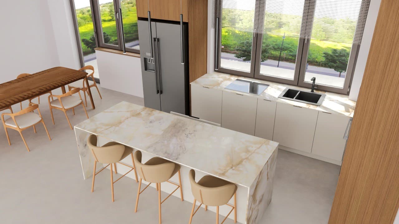 Wizualizacja 3D kuchni