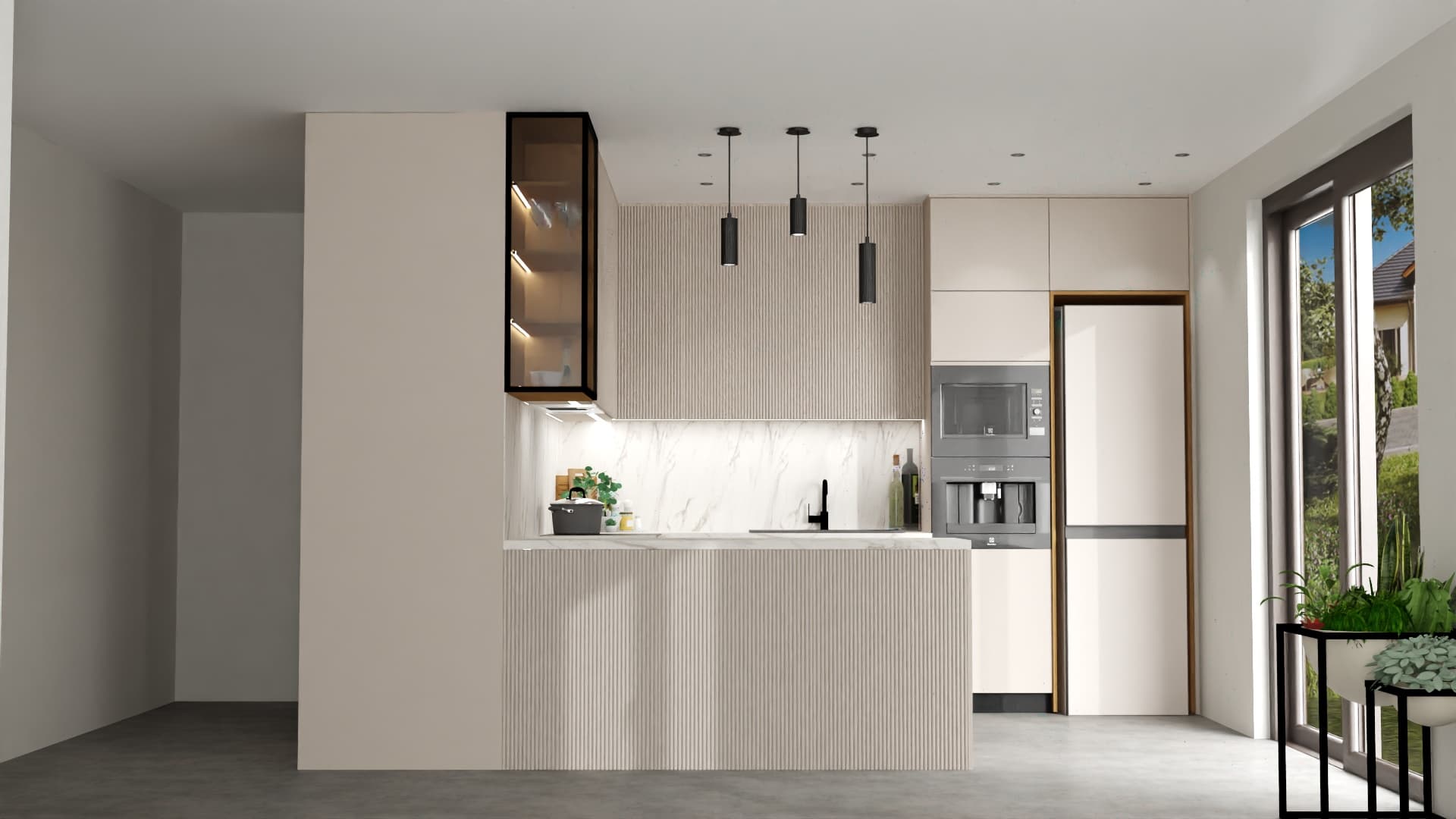 Kuchnia minimalistyczna jasna